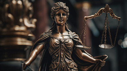 Obraz premium goddess of justice. Generative AI
