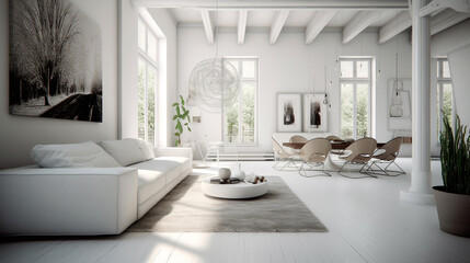 living room. Generative AI