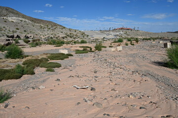 Drought conditions at Callville Bay at Lake Mead in Nevada. 