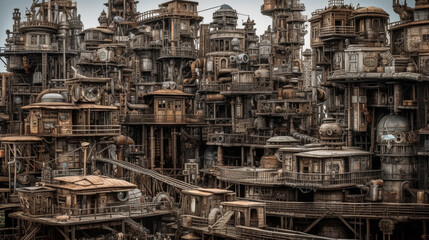 cyber punk city. Generative AI