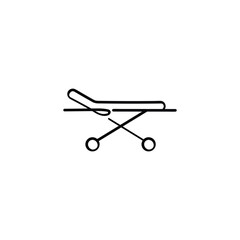 Stretcher Line Style Icon Design