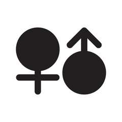 Gender icon or logo isolated sign symbol vector illustration - high quality black style vector icons