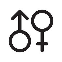 Gender icon or logo isolated sign symbol vector illustration - high quality black style vector icons