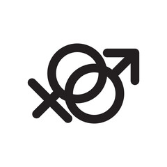 Gender icon or logo isolated sign symbol vector illustration - high quality black style vector icons