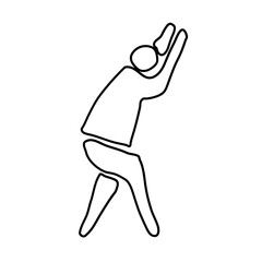 Yoga poses outline icon vector illustrations