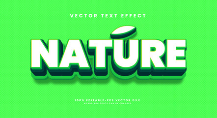 Green house editable text stye effect. Vector text effect.