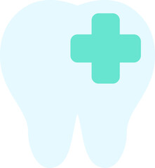 Tooth decay flat icon