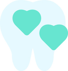 tooth clean flat icon