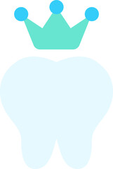 Healthy tooth flat icon
