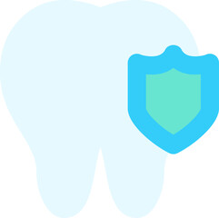 tooth protection flat icon