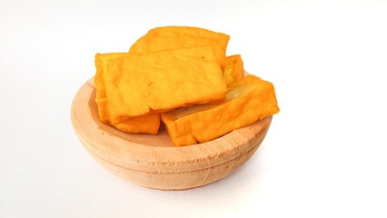 Yellow Tofu, also known as Takwa Tofu, is tofu that has a yellow color, which is caused by adding turmeric or synthetic dyes . Yellow tofu is a typical food of the City of Kediri, Indonesia