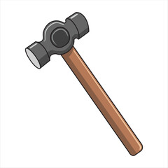 iron hammer vector illustration