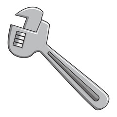 monkey wrench vector illustration