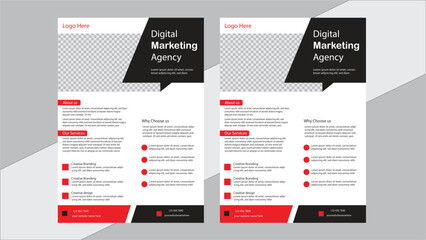 Corporate business flyer template marketing vector layout modern banners poster A4 graphic design	