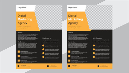 Corporate business flyer template marketing vector layout modern banners poster A4 graphic design	