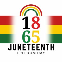 Juneteenth Independence Day. Freedom or Emancipation Day. Annual American holiday banner