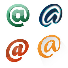 Set of four characters email