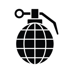 grenade icon vector design template in white background