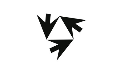 Triangle icon. sign design. Triangle up arrow or pyramid line art vector icon for apps and websites