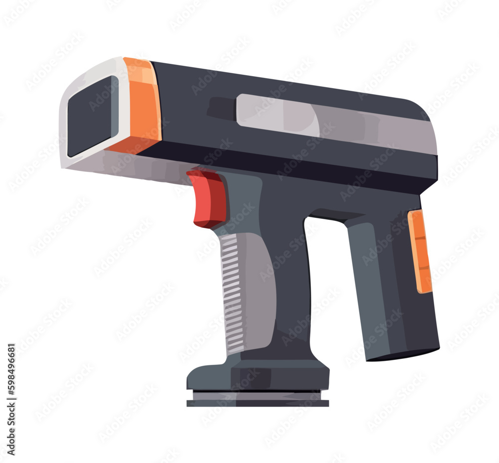 Poster barcode reader icon isolated generative ai