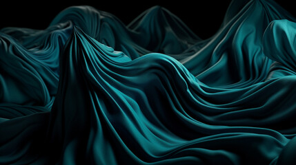 silk waves background. Generative AI