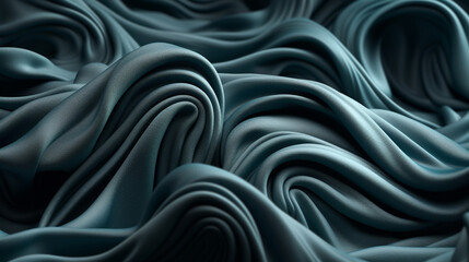 silk waves background. Generative AI