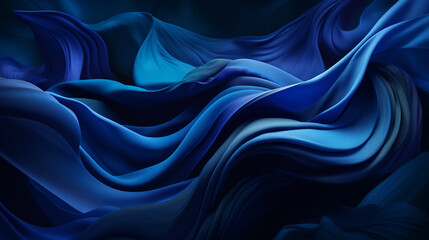 Obraz premium silk waves background. Generative AI
