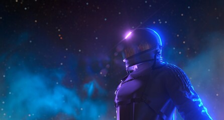 Space Astronaut In Galaxy Space Universe Background