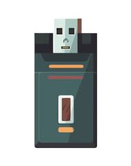 vector illustration of a computer equipment USB Generative AI