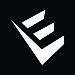 E logo design. logotype design