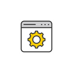 Seo Web icon design with white background stock illustration