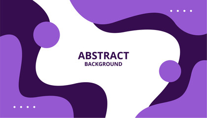 Simple Purple vector background, Wavy Background with abstract shapes, use for Wallpaper, poster design, banners, templates and more