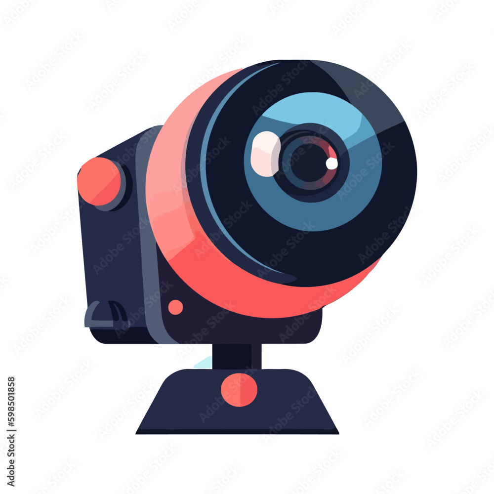 Poster lens captures modern security camera generative ai
