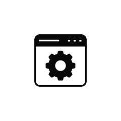 Seo Web icon design with white background stock illustration