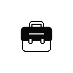 Briefcase icon design with white background stock illustration