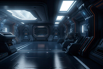 Obraz premium Space environment, ready for comp of your characters.3D rendering