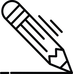 vector black and white color pencil