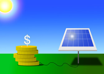 Guadagnare denaro con i pannelli fotovoltaici - 598505819