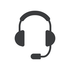 Headset, Support Isolated Vector Icon
