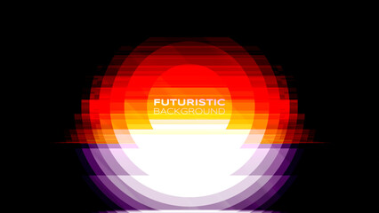 Futuristic 80s cover design retro look spirit vibrant back to the future theme background