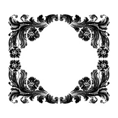 Vector baroque of vintage elements for design. Baroque Scroll as Element of Ornament and Graphic Design with Spirals and Rolling Circle Motif Vector