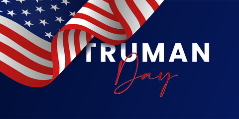Vector illustration of Truman Day. Truman Day Holiday Truman Day is a state holiday in Missouri, the United States, on or around May 8 each year.