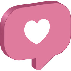 3D Social Media Icon
