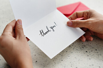 Hand written Thank You note