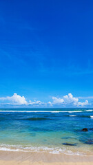 natural beach and beautiful tropical sea in Yogyakarta