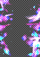 Blur Element Background Transparent Vector. Spot Year Illustration. Shine Blurry Wallpaper. Pink Galaxy. Bokeh Radiant Card.