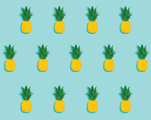 Fresh and cute pineapple pattern