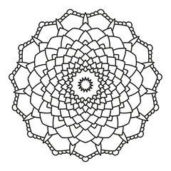 Obraz premium black and white spiritual symbol motif