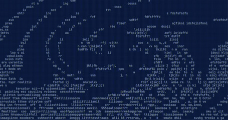 Midjourney vector Background with random codes. Artificial Intelligence that creates Images from Textual descriptions. Background from chatbot code