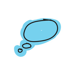 speech bubble and message simple icon
